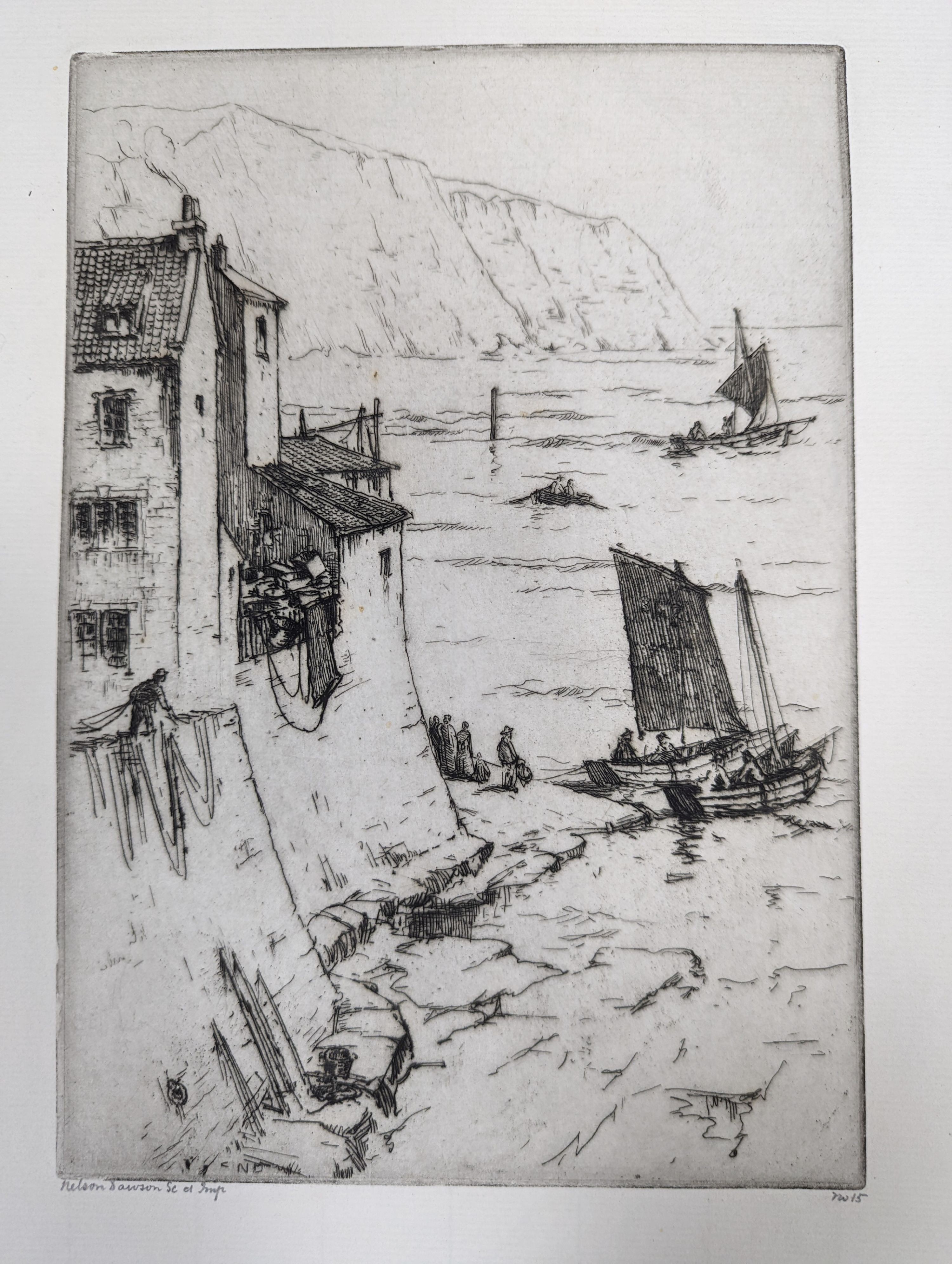 Nelson Dawson (1859-1941) a group of assorted etchings and drawings